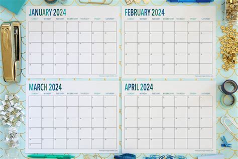 Printable Calendar 2024 Organizing Tips