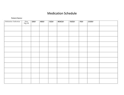 Printable Calendar For Medication Check Off