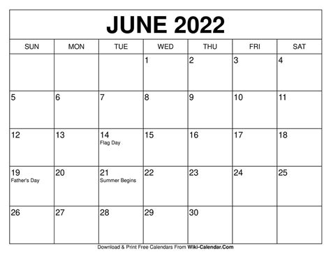 Printable Calendar May June 2022
