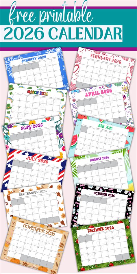 Printable Calendars for Different Purposes