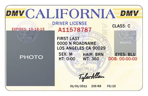 Printable California Temporary Driver's License