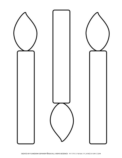 Printable Candle Template