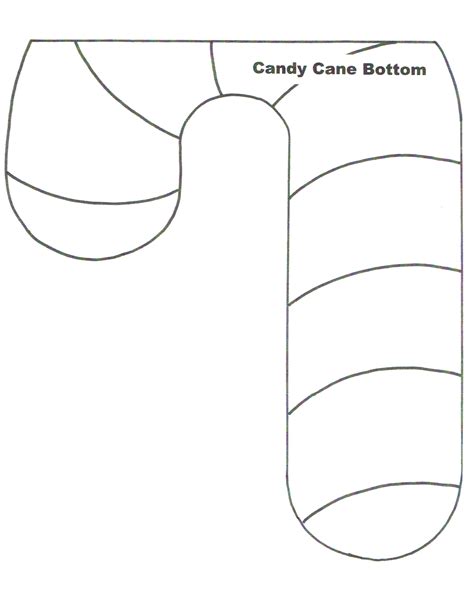 Printable Candy Cane Pattern