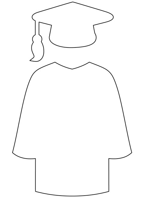 Printable Cap And Gown Template