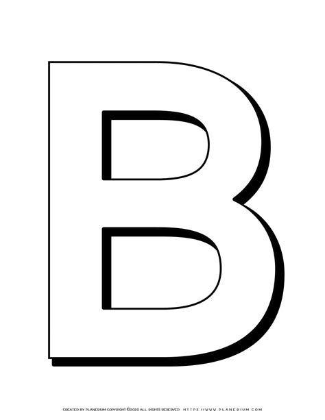 Printable Capital Letter B