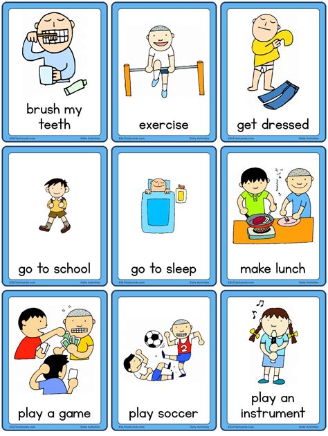 Printable Cards for Classroom Activities