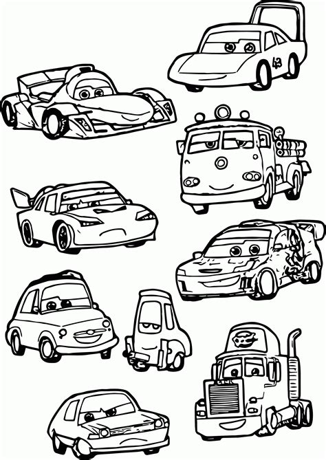 Printable Cars Coloring Pages