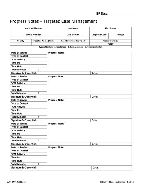 Printable Case Management Templates