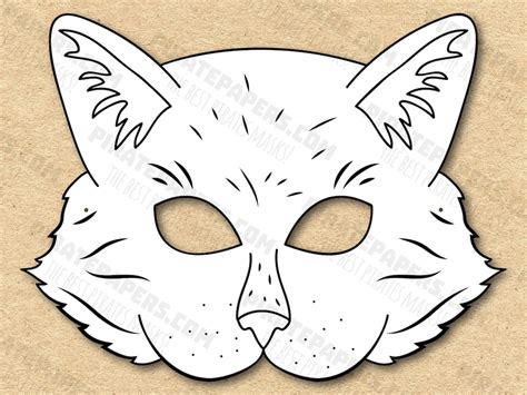Printable Cat Mask Template