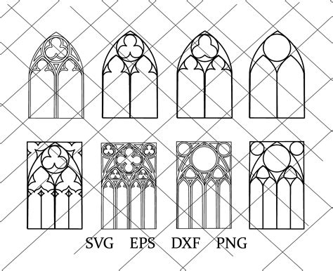 Printable Cathedral Window Template