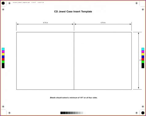 Printable Cd Insert Template