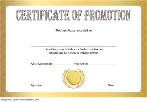 Free Printable Certificate Of Promotion 12 Modern Designs with Grade