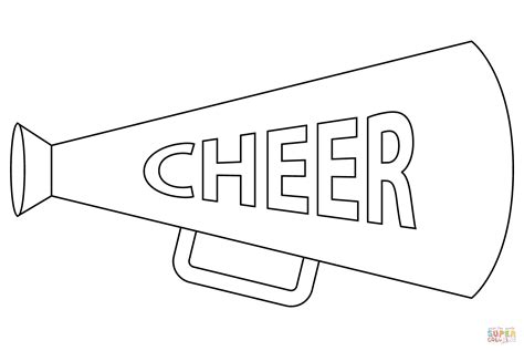 Printable Cheer Megaphone