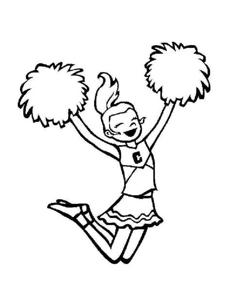 Printable Cheerleader Coloring Pages