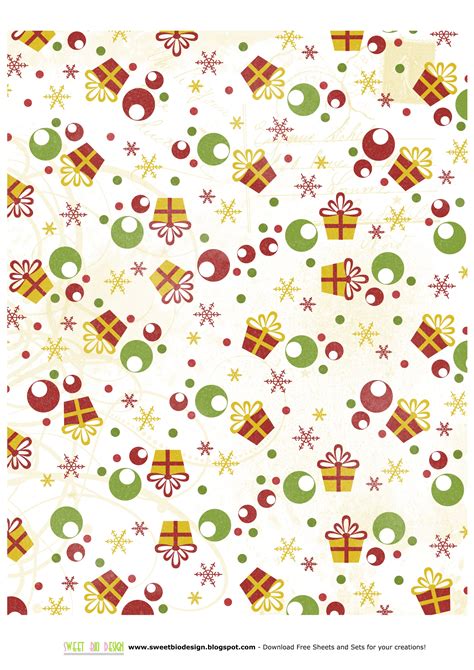 Printable Christmas Background Paper