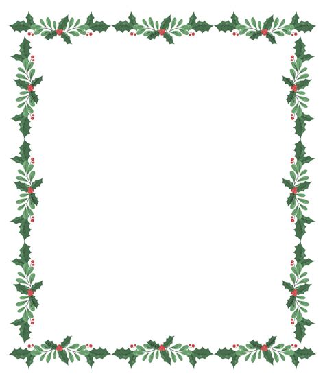 Printable Christmas Border Paper