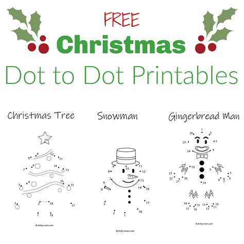 Printable Christmas Dot To Dot