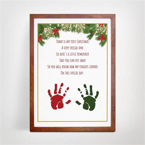 Printable Christmas Handprint Poem