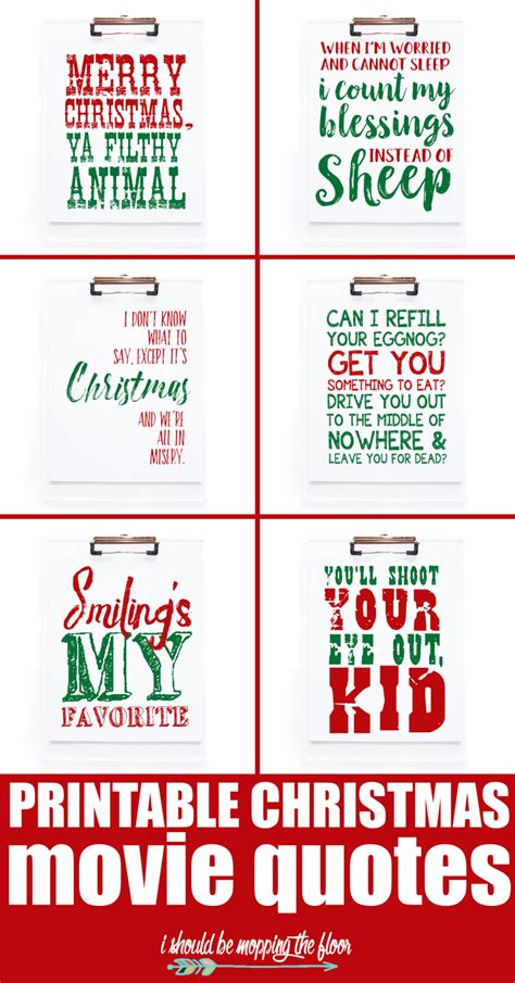 Printable Christmas Movie Quotes