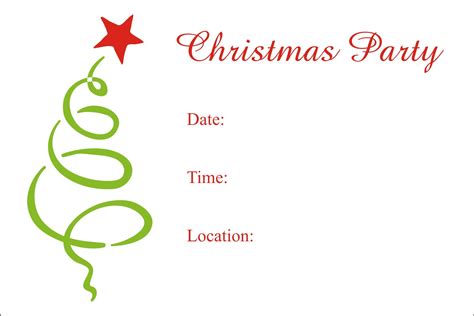 Printable Christmas Party Invitation