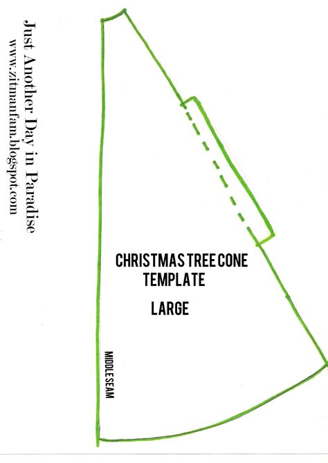 Printable Christmas Tree Cone Template