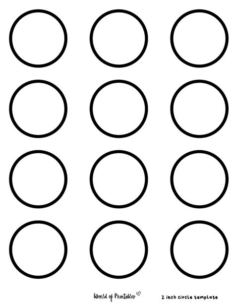 Printable Circle Pattern Template