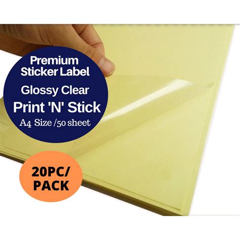 Printable Clear Adhesive Paper