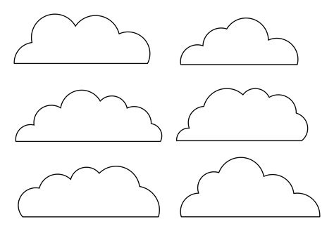 Printable Clouds Templates