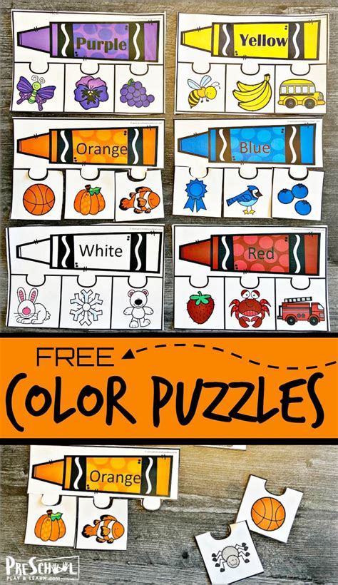 Printable Color Puzzles