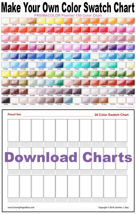 Printable Color Swatch Chart