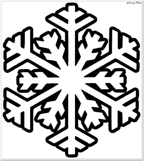 Printable Colored Snowflakes