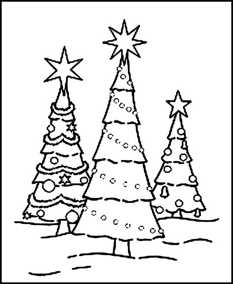 Printable Coloring Page Christmas Tree