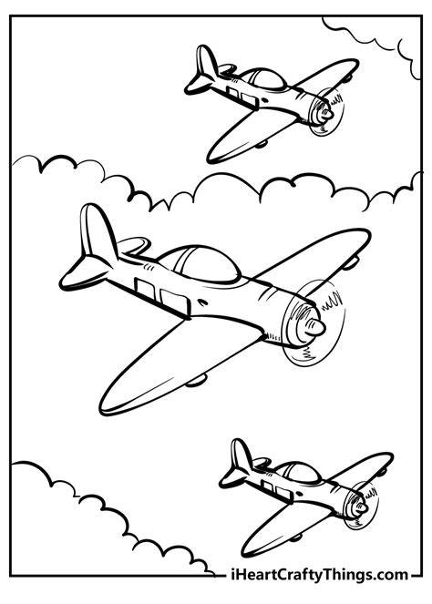 Printable Coloring Pages Airplanes