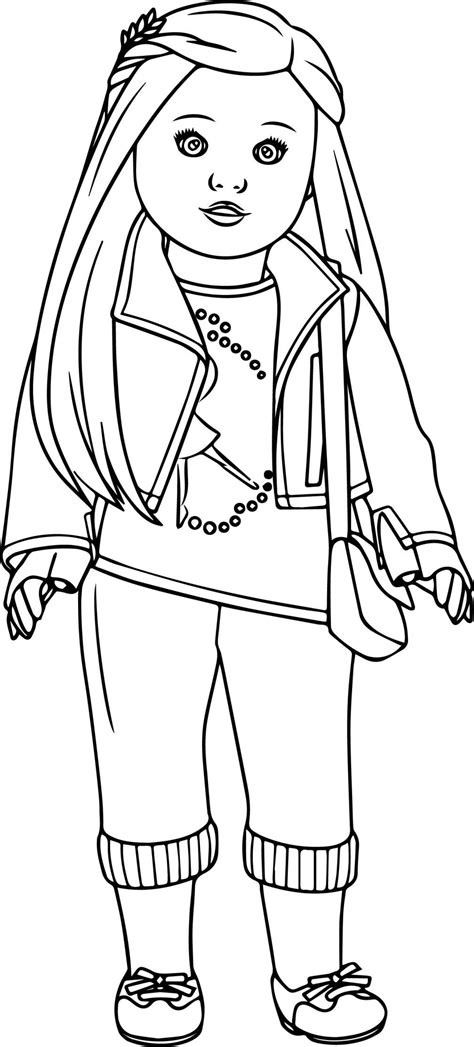 Printable Coloring Pages American Girl Dolls
