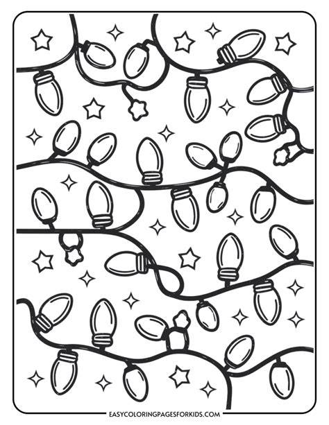Printable Coloring Pages Christmas Lights