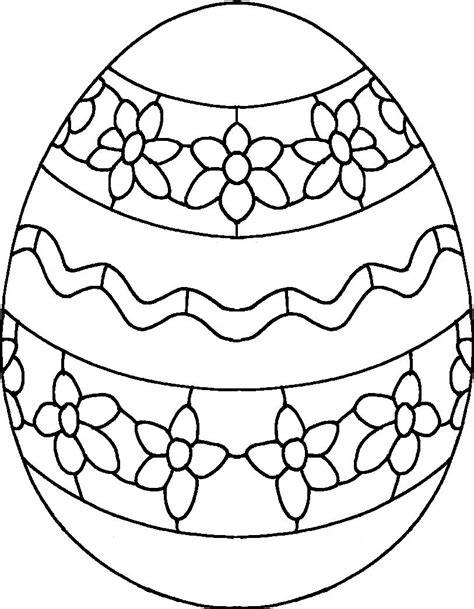 Printable Coloring Pages Easter Eggs
