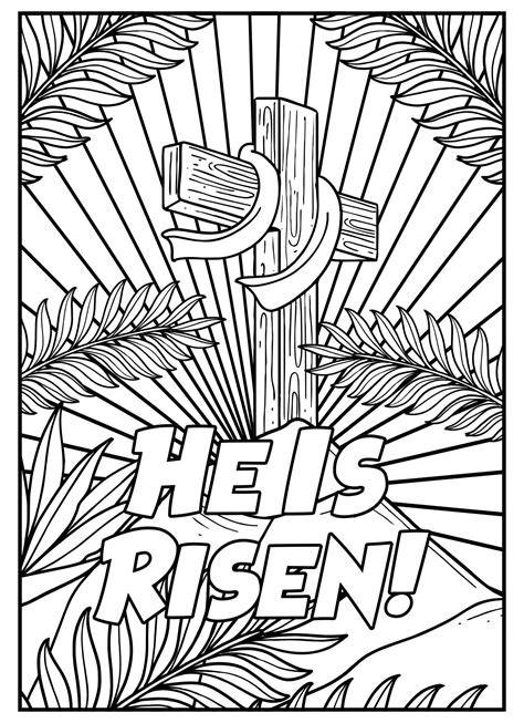 Printable Coloring Pages Easter Religious