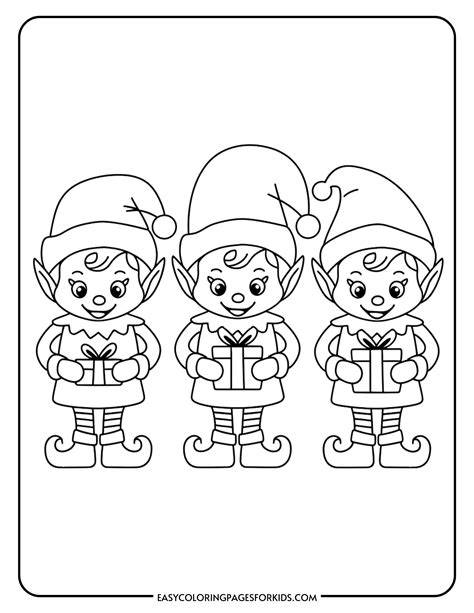 Printable Coloring Pages Elf