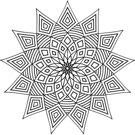 Printable Coloring Pages Geometric