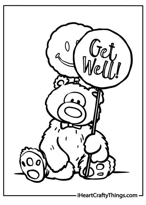 Printable Coloring Pages Get Well Cards