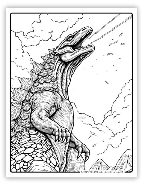 Printable Coloring Pages Godzilla