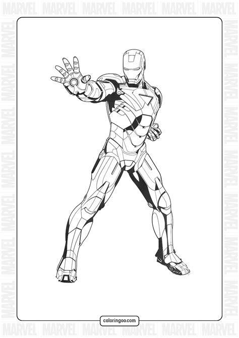 Printable Coloring Pages Iron Man