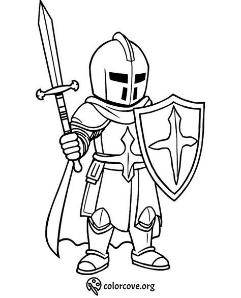 Printable Coloring Pages Knight