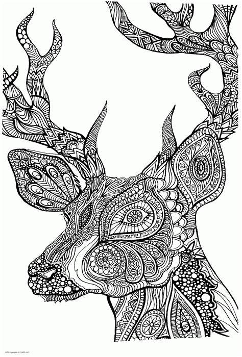 Printable Coloring Pages Of Animals For Adults