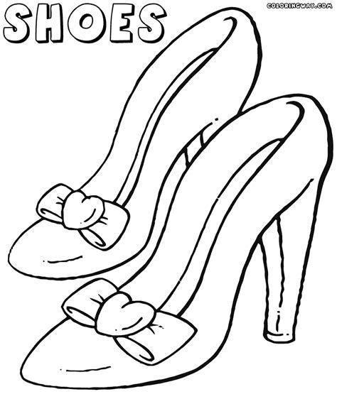 Printable Coloring Pages Of Shoes