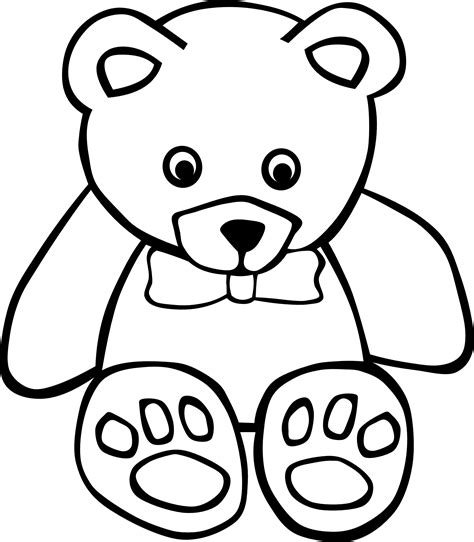 Printable Coloring Pages Of Teddy Bears