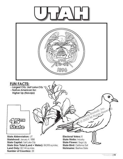 Printable Coloring Pages Of Utah