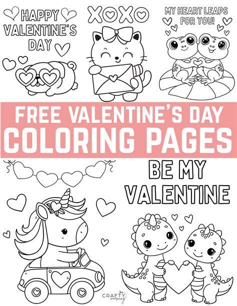 Printable Coloring Pages Of Valentines