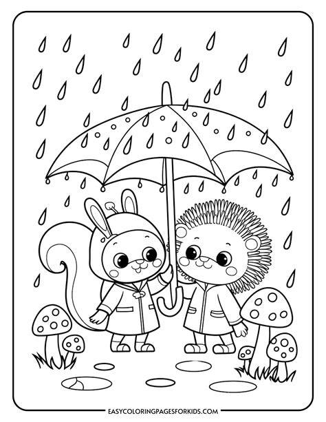 Printable Coloring Pages Rain