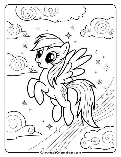 Printable Coloring Pages Rainbow Dash